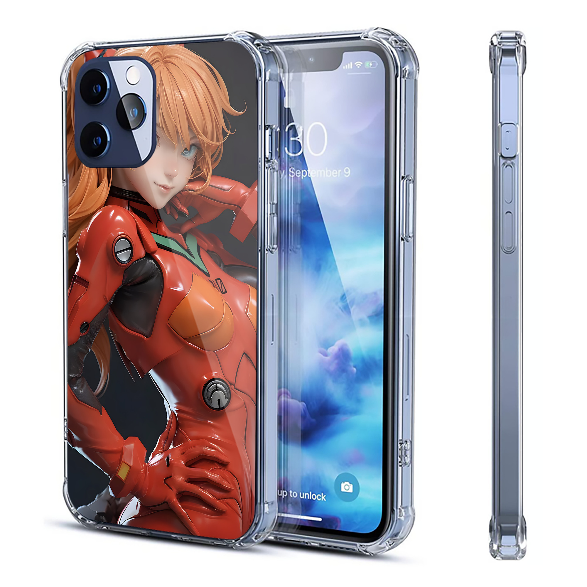 （画像用） EVA 新世紀エヴァンゲリオン 【iPhone 12シリーズ対応】透明スマホケース（クリアソフトケース）